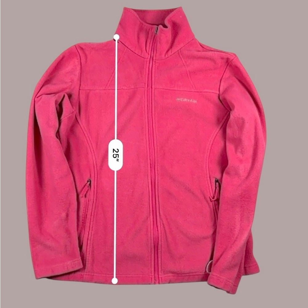 Columbia Women’s Pink Fleece Full Zip Jacket L – Style - Picture 15 of 17
